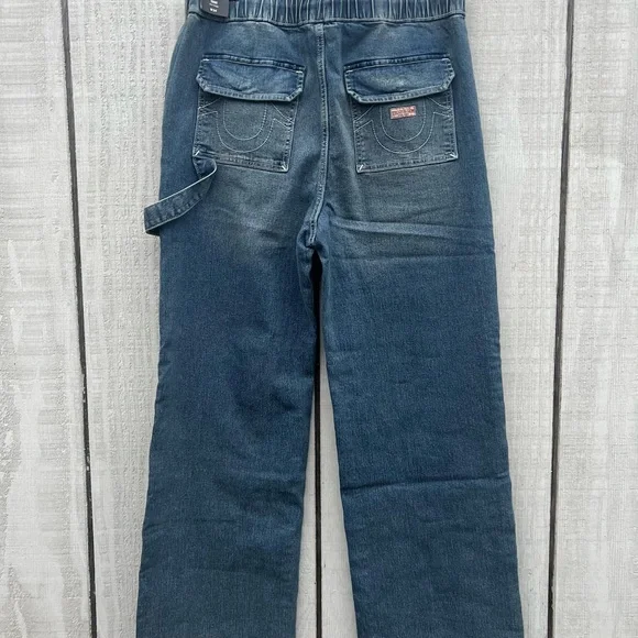 True Religion carpenter Vinny ultra baggy pull onmen’s pants Drawstring’s 34